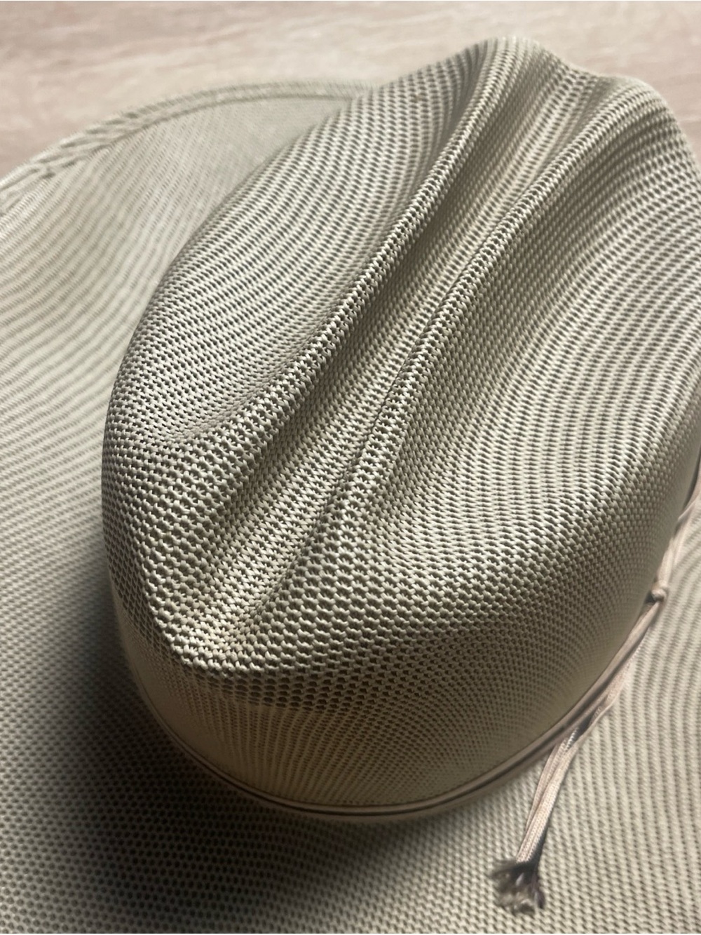 Vintage FABULON Mesh Breathable Western Cowboy Hat Made in the USA 7 - Picture 2 of 9